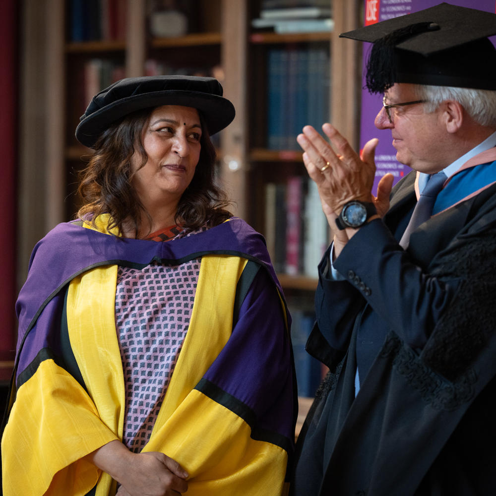 Safeena Husain with Stephan Chambers